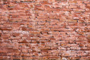 old red brick wall. the grunge background