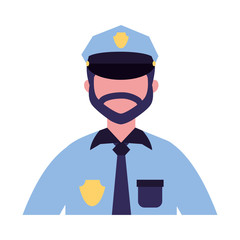 policeman character work profession labor
