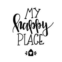 Hand drawn typography poster. Conceptual handwritten phrase Home and Family T shirt hand lettered calligraphic design. Inspirational vector