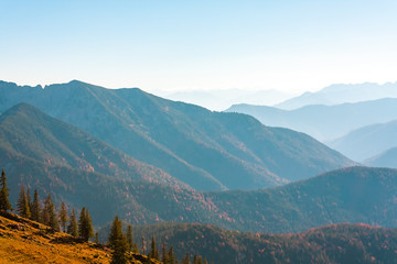 Fototapeta premium The joy of autumn colors in the Bavarian mountains.