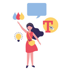 young woman designer occupation labor