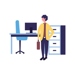 businessman in the office workplace