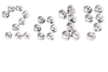 The concept of the new year, two thousand nineteen.
