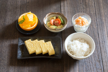 卵焼きのご飯セット