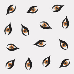 human eye optic vision pattern