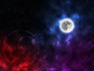 Galaxy background. Abstract wallpaper. Planet, stars.