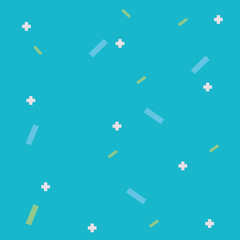 retro style decoration abstract shapes memphis background