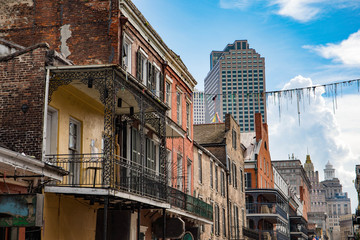 The beautful French Quarter in New Orleans, Louisiana