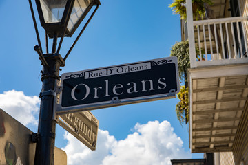 Fototapeta na wymiar The beautful French Quarter in New Orleans, Louisiana