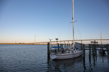Fototapeta na wymiar Apalachicola is a charming fishing town in Florida, USA