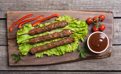 Shish kebab or lula-kebab