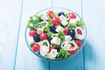 Fresh vegetables greek salad