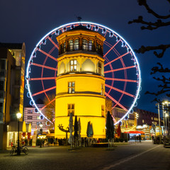 Düsseldorf Weihnachten Riesenrad Burgplatz