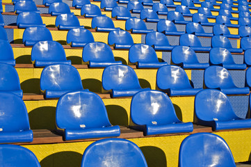 Naklejka premium empty stadium seats