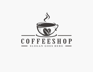 Coffee, coffee shop logo template