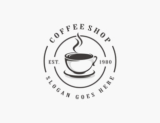 Coffee, coffee shop logo template