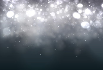 Soft bokeh dark abstract background. Festive Lights.
