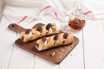 Homemade Pecan Buns Ready to Eat