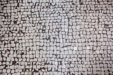Abstract background of old cobblestone pavement