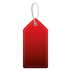 shopping online tag price on white background