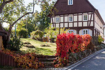 Umgebindehaus in der Oberlausitz
