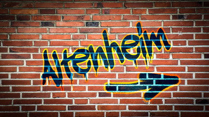 Obraz premium Schild 394 - Altenheim