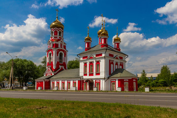 Fototapeta na wymiar orthodox church in dmitrov