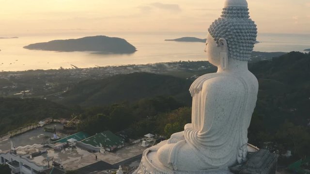 Phuket Big Buddha is one of the island most important and revered landmarks on the island..big Buddha is on the top of high mountain can see around the Phuket island when you are there