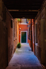 Buildings and alley in Venice, Italy