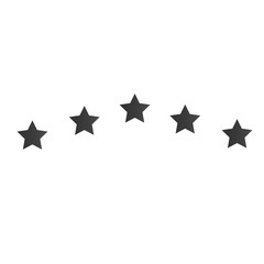 5 star icon vector illustration. For badge for website or app - stock infographics.