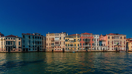 Houses by the Grand Canal in Venice, Italy