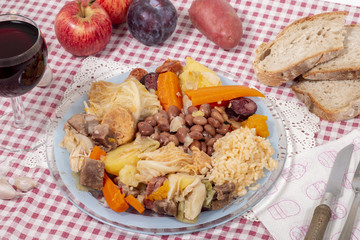 Traditional cozido portuguese stew