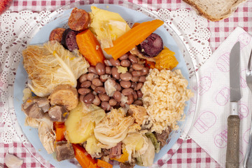 Traditional cozido portuguese stew