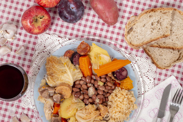 Traditional cozido portuguese stew