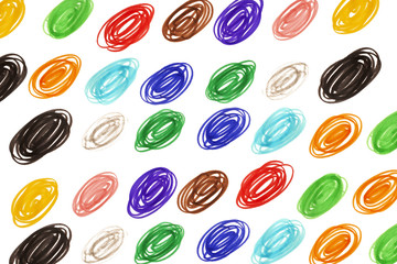 scribble colorful circles