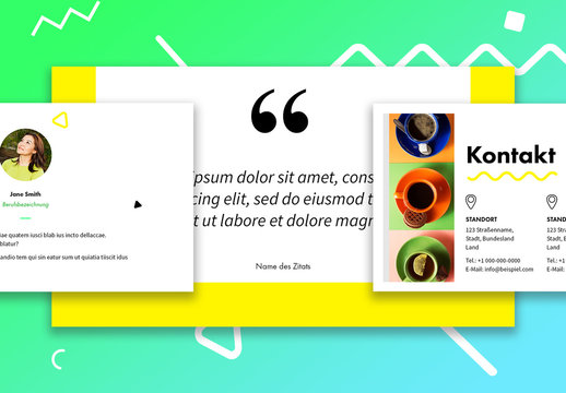 Neon Pr&auml;sentationslayout