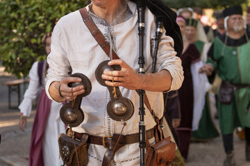medieval hand castanets