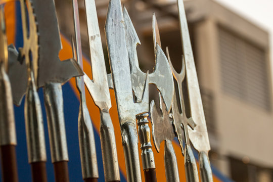 Several medieval blades