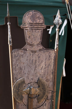 Medieval weapons detail