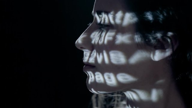 Digital woman face