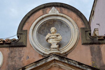 Classical sculpture at the Sant'Angelo Castle Italy