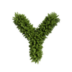 Christmas tree letter Y