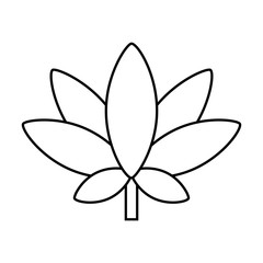 cannabis leaf retro hippie style