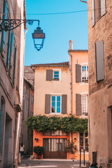 Fototapeta na wymiar Arles, France, September 23, 2018: Narrow old city streets