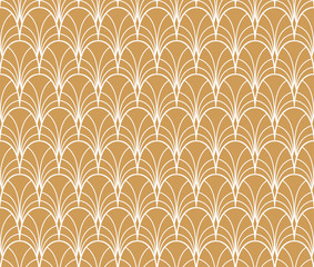Classic Art Deco Seamless Pattern. Geometric Stylish Texture. Abstract Retro Vector Texture.