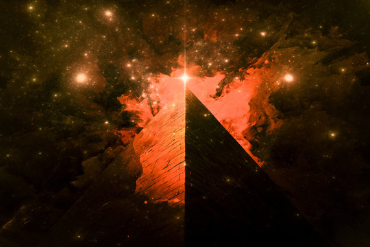 Illuminati Pyramid and the Orion's Belt Fine Art
