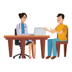 Obraz premium Doctor and patient