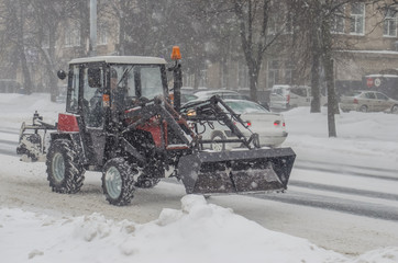 snow removal equipment in the city