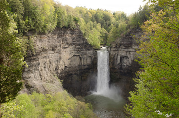 waterfall in the mountains