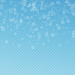 Soap bubbles abstract background. Blowing bubbles 